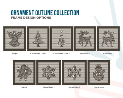 Winter Ornamental Outline Collection