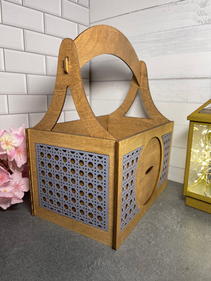 Interchangeable Basket - Rattan Panels