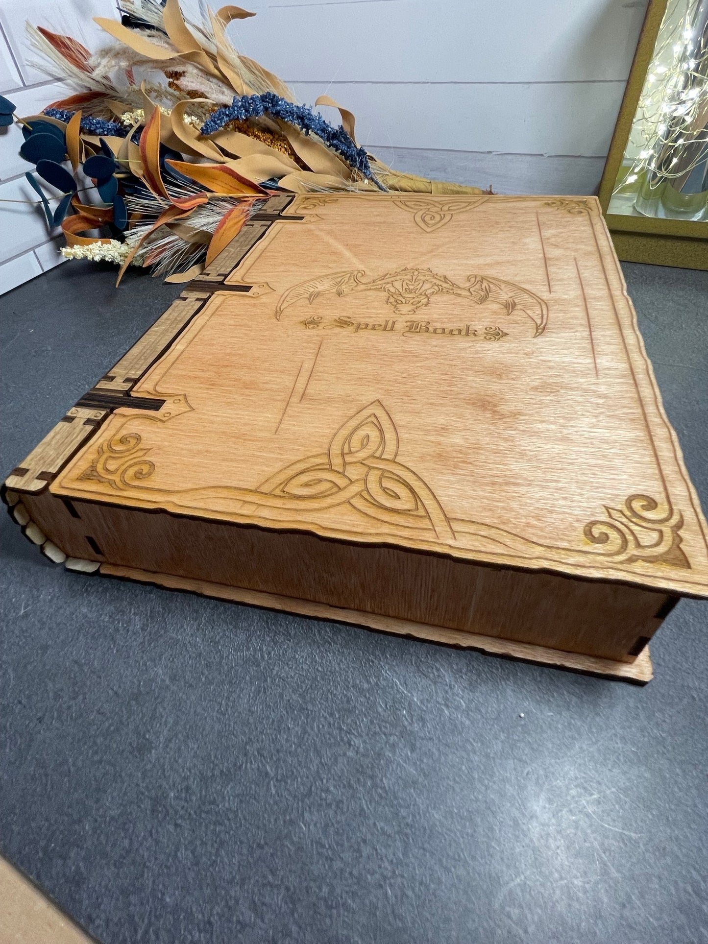 Book Box, Large Spell Book, Laser Cut