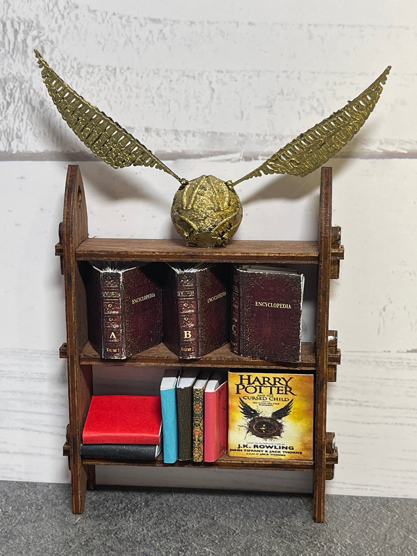 Bookshelf Book Nook with a Hidden Room - Wizarding Theme