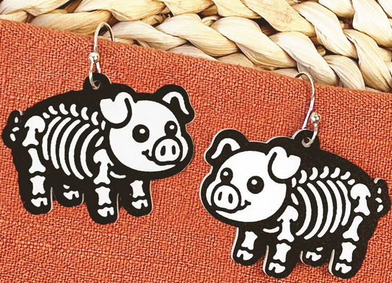 Skeleton earrings