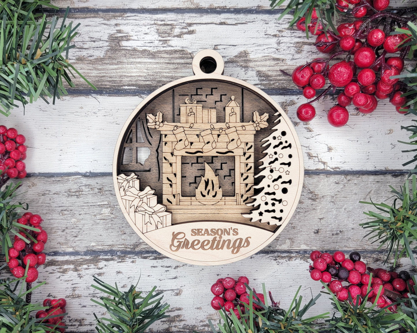 3D Christmas Scenes Ornaments