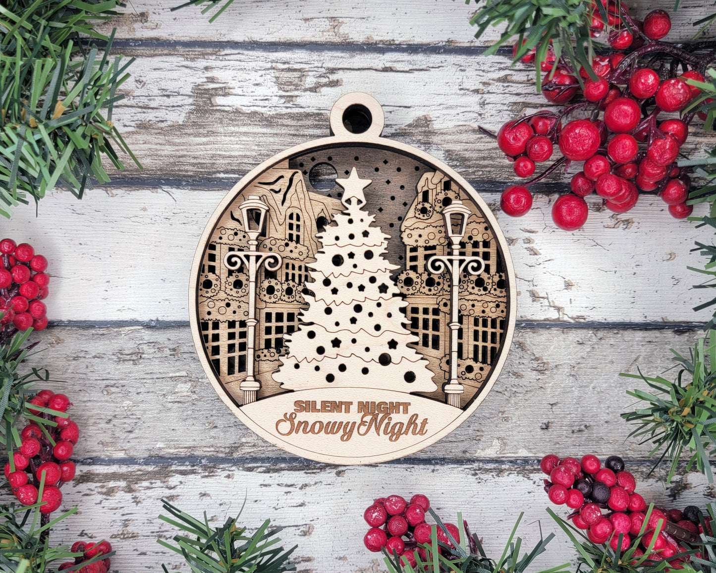 3D Christmas Scenes Ornaments
