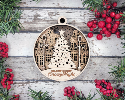 3D Christmas Scenes Ornaments