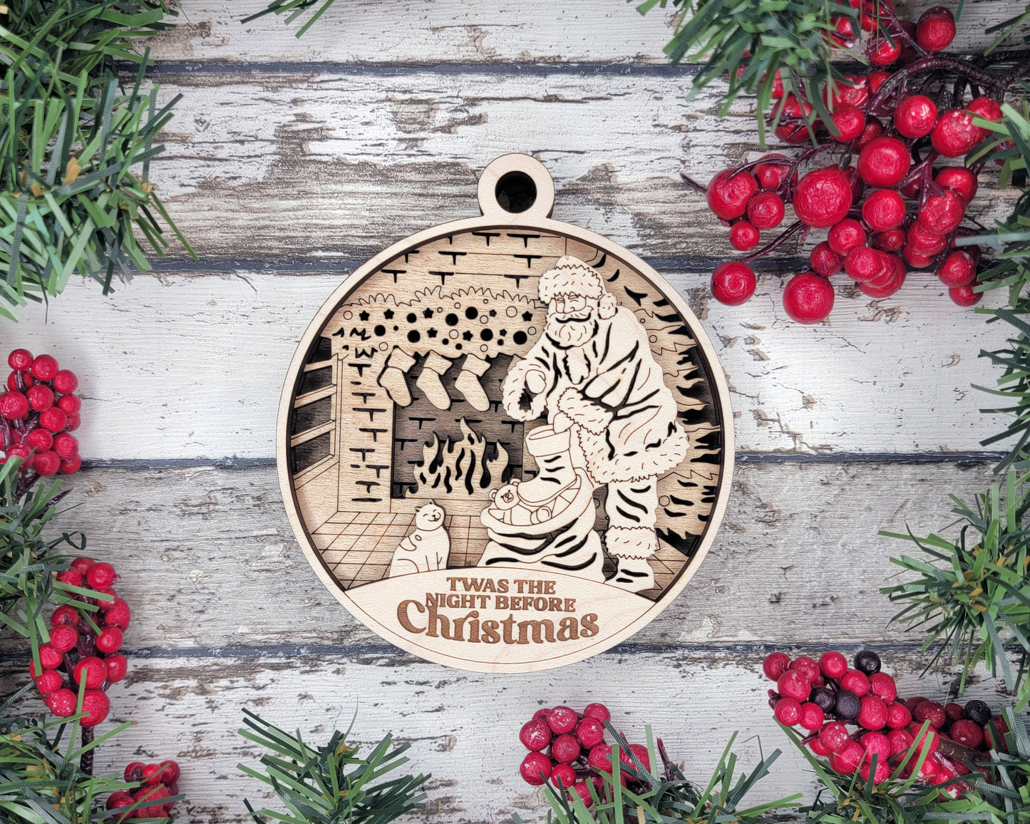 3D Christmas Scenes Ornaments