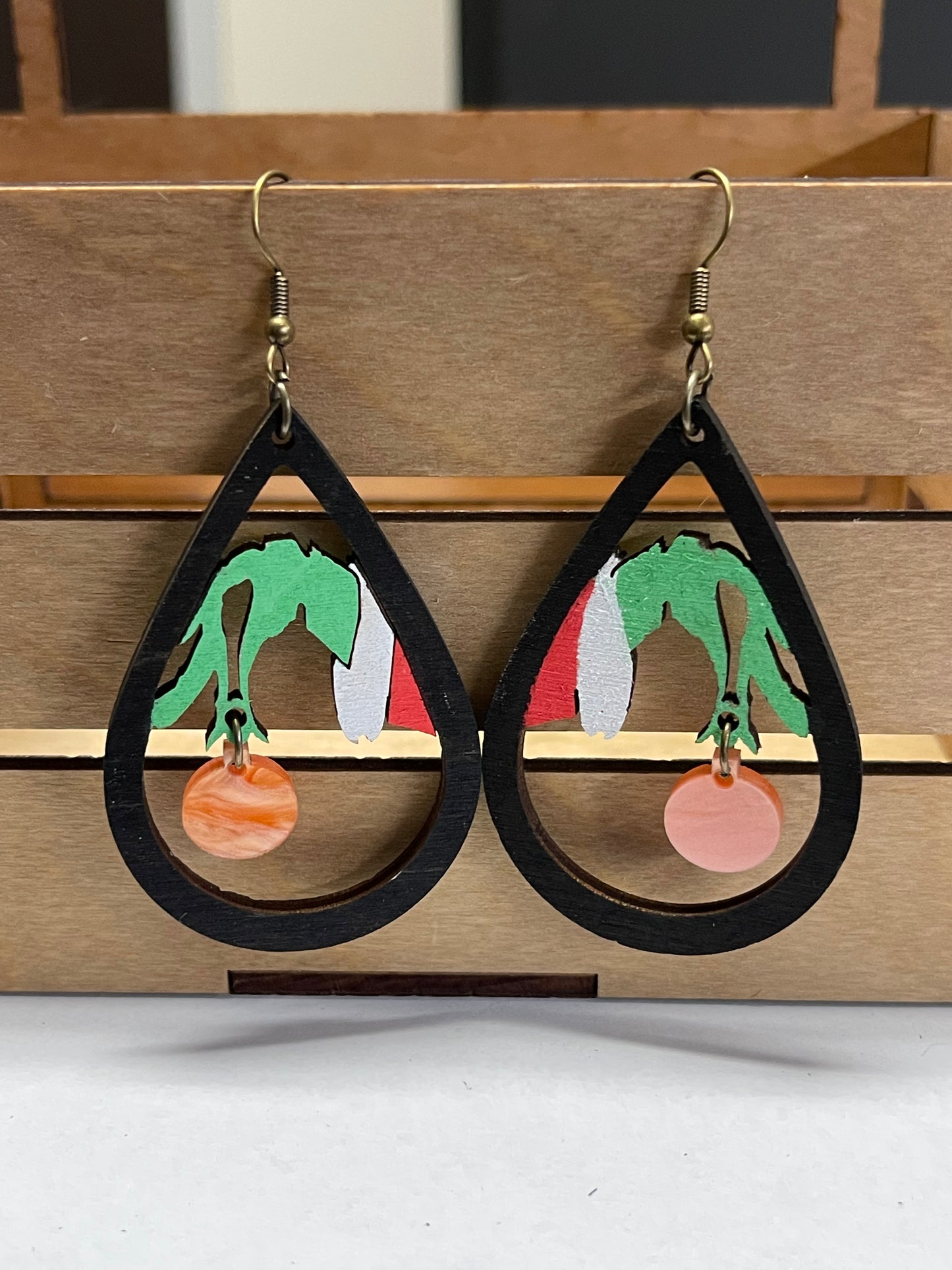 Grinch Hand Dangle Earrings