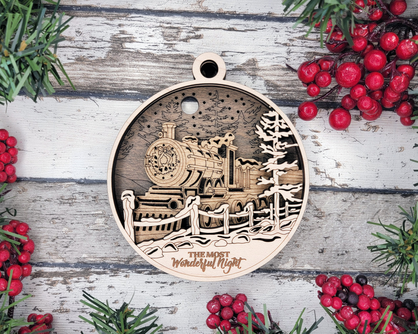 3D Christmas Scenes Ornaments