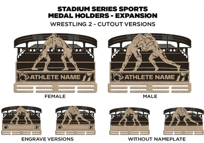 Wrestling Medal Holders - Personalized!