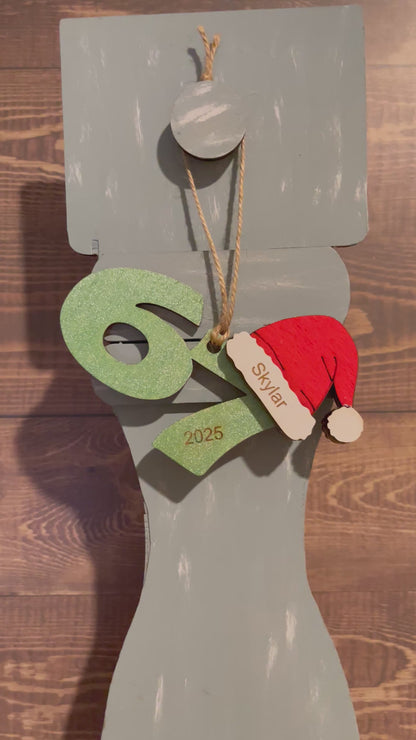 6 7 Christmas Ornament