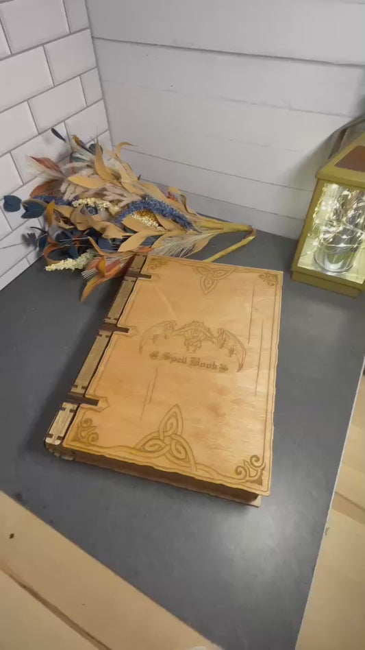 Book Box, Large Spell Book, Laser Cut