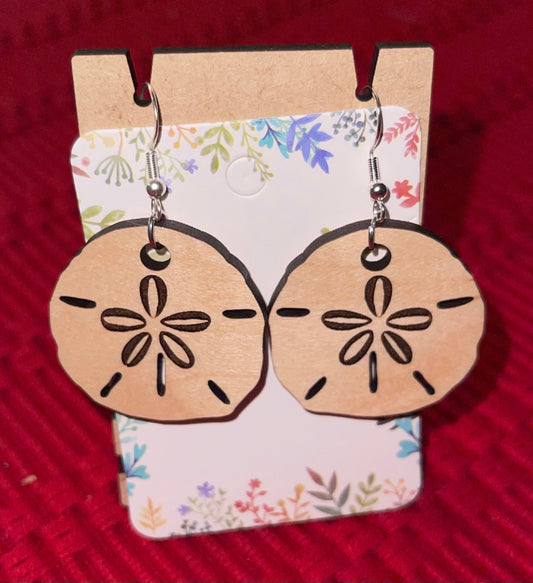 Sand Dollar dangle earrings