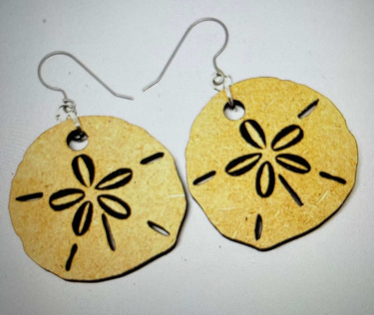 Sand Dollar dangle earrings