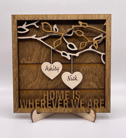 Hanging Hearts Sign - Personalized For You!