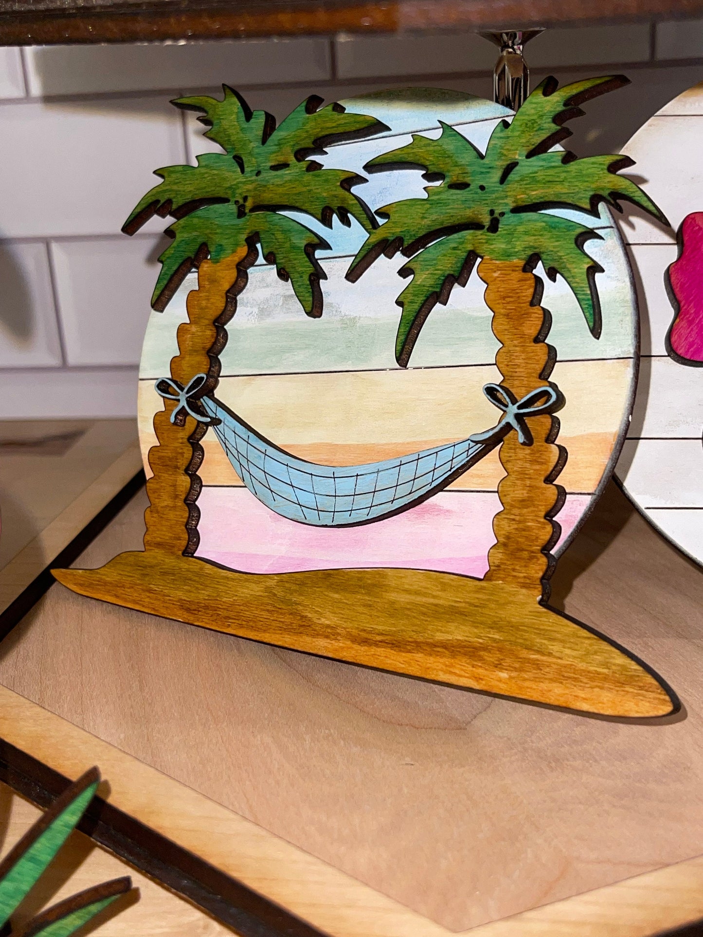 Tropical Tiered Tray Decor Set